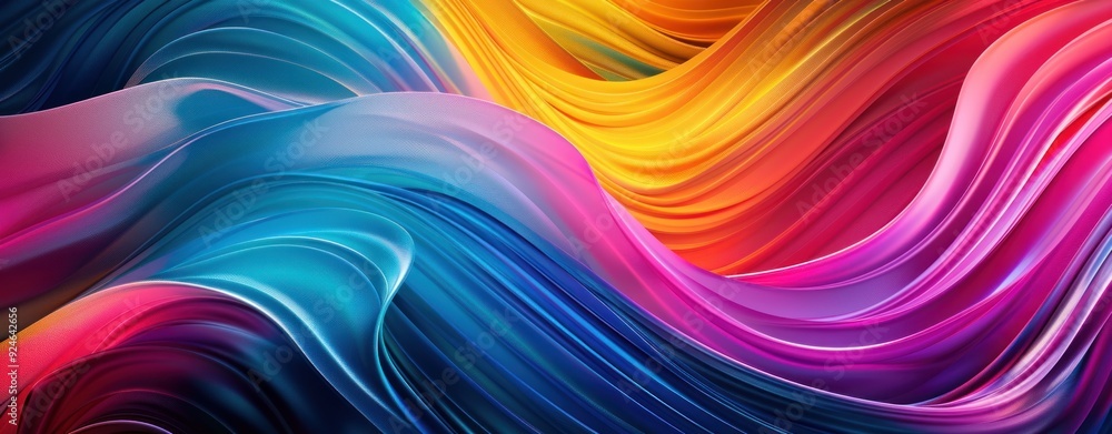 Abstract Colorful Swirling Background