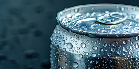 Wall Mural - Tin Can With Water Drops