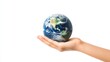 © Naru - A hand gently cradles a miniature globe, symbolizing care, protection, and responsibility for our planet. The image represents the interconnectedness of humanity and the need for environmental steward