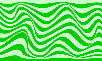 Wall Mural - green light stripes lines wave curves abstract background