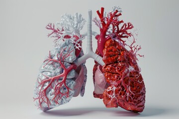 Wall Mural - A close up of a human lung