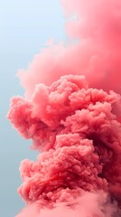 Sticker - pink smoke