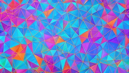 Wall Mural - Colorful background with mosaic lines  geometric pattern ,generative ai 