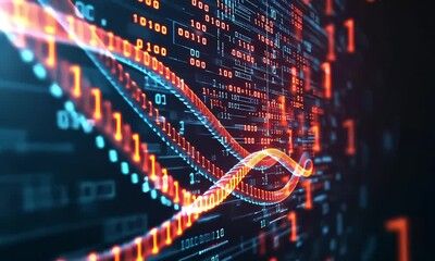 digital infinity: an abstract visualization of endless possibilities and data flow. motion backgroun