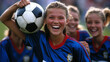 © Vika art - Female soccer team.
