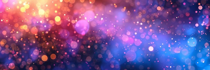 an abstract background featuring defocused bokeh lights in vibrant hues creating a mesmerizing and c