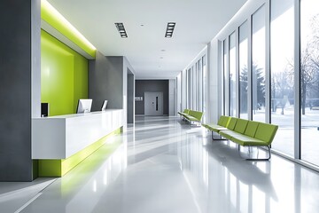 Canvas Print - modern office corridor