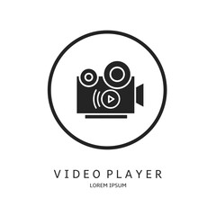 Poster - Logo vector design for business. Video player logos.