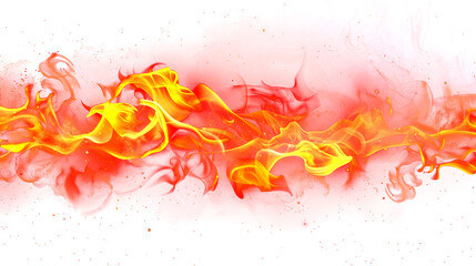 Abstract fire flames in red, orange, and yellow against