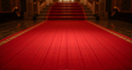 Canvas Print - red carpet on stage