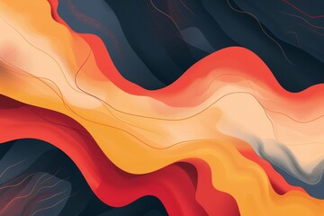 Aufkleber - colorful liquid painting background with lot of liquid, An abstract background with fluid strokes and organic forms