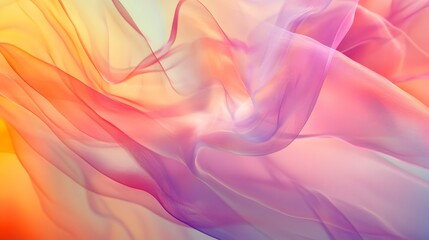 Wall Mural - 54. ethereal, flowing light and color patterns with a translucent effect, set against a clear backdr