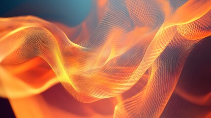 Wall Mural - 64. ethereal, translucent ribbons of light and energy with a dynamic, high-tech feel