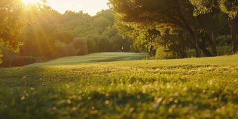 Wall Mural - Sunny Day on the Golf Course