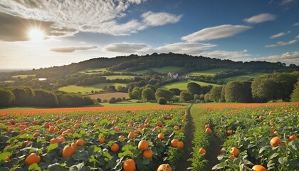 wonderful nature field landscape