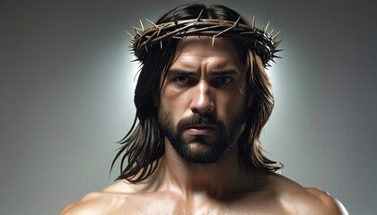 Jesus Christ with Crown of Thorns, Illustration