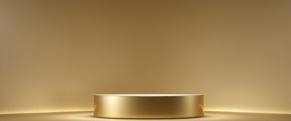 Wall Mural - Gold podium background 