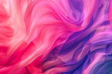 Wall Mural - Swirly motion abstract elements with pink and periwinkle sheets. Abstract colorful background
