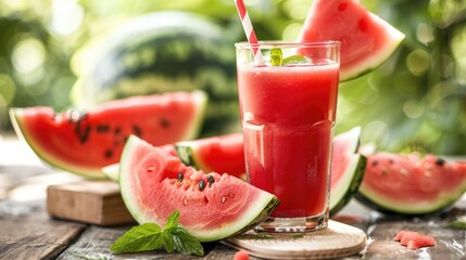 Juice made from watermelon