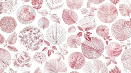 Sticker - seamless floral pattern