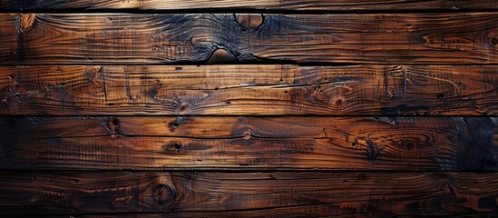 Poster - Wooden tabletop viewed from above displaying a wood texture suitable as a backdrop with space for text or a copy space image