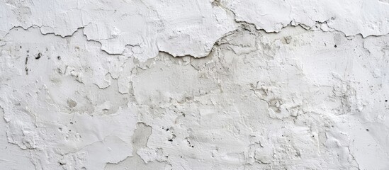 Aufkleber - Texture of a dusty white cement or concrete wall providing an empty spot for an image. Creative banner. Copyspace image