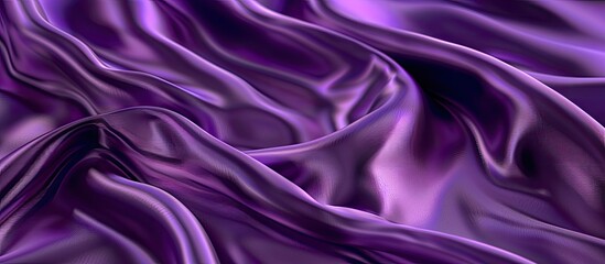 Poster - Background of purple satin fabric with copy space image