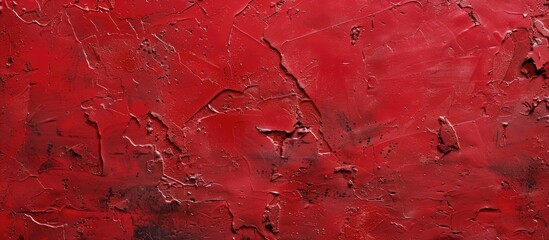 Aufkleber - Red concrete or plastered wall texture provides an abstract background perfect for designs with a copy space image