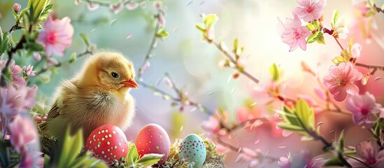 Aufkleber - Easter themed card featuring a copy space image