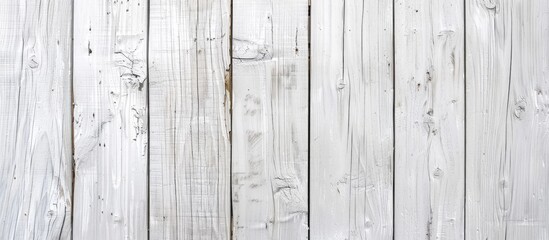 Leinwandbilder - Horizontal white wooden plank providing a backdrop for a website or wallpaper ideal for enhancing your design with copy space image or text