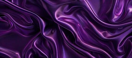 Poster - Background of purple satin fabric with copy space image