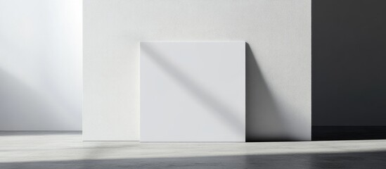 Aufkleber - White paper poster featuring design space. with copy space image. Place for adding text or design