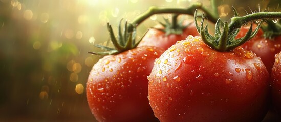 Poster - new batch of tomatoes. with copy space image. Place for adding text or design