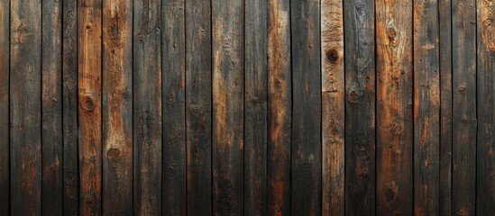 Wall Mural - aged wooden wall. with copy space image. Place for adding text or design