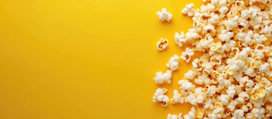 Aufkleber - Top view of delicious popcorn texture. with copy space image. Place for adding text or design