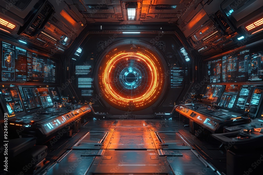 cybersecurity command center with holographic displays teams analyzing ...