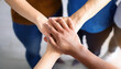 © MD. NADIM MAHMUD - Teamwork unity hands together in business