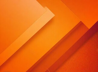 Poster - Orange Abstract Geometric Layered Background