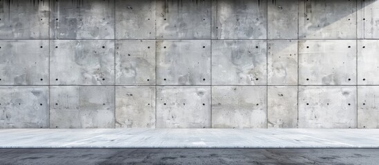 Canvas Print - Detailed concrete wall texture background with ample copy space image for text or design