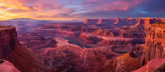 Wall Mural - Explore national parks worldwide through nature photography and dream about them Utilize photos for work education and learning with a quality copy space image