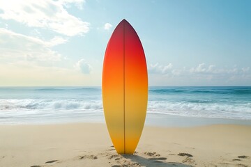 Poster - surfboard on the beach