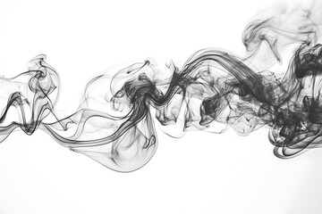 Canvas Print - black and white smoke