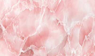 Poster - Soft Pink Marble Texture Background with Subtle White and Grey Veins, Matte Finish