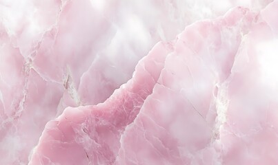 Poster - Soft Pink Marble Texture Background with Subtle White and Grey Veins, Matte Finish