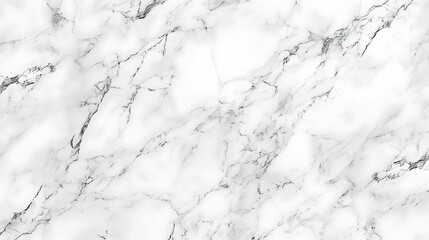 Poster - Classic White Carrara Marble Texture with Soft Grey Veins, Polished and Timeless Surface