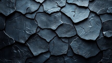 Poster - A close up of a rock wall with many small rocks