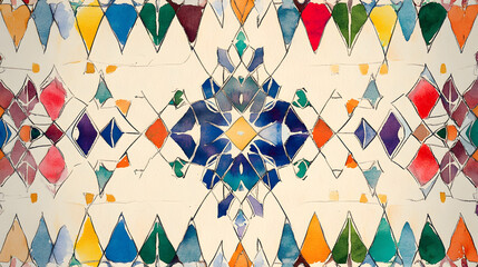 Wall Mural - pattern with  geometry shapes 