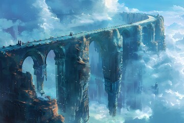 Poster - Bridge in the Clouds.