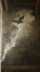 Sticker - Bird Silhouette in Smoke.