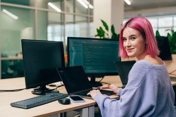 young programmers working on a new project for a start up business.